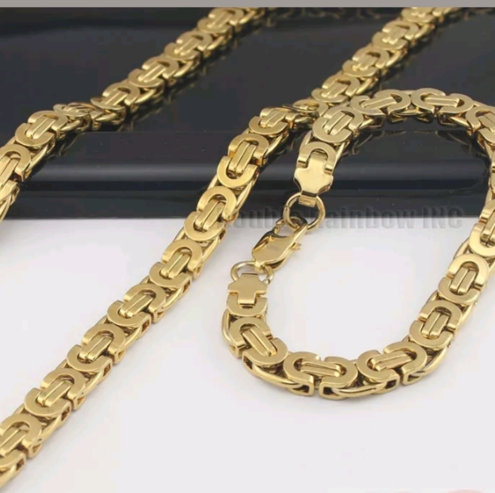 Inspired Jewelry  Mens Necklace&Bracelet Set